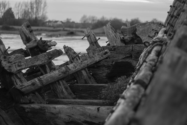 Photo old wooden structure