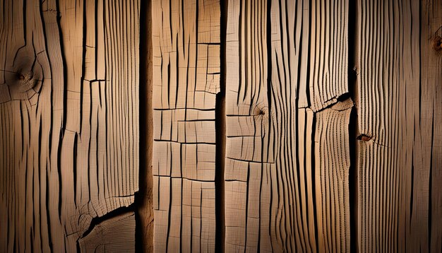 Old wooden texture background that has natural cracks