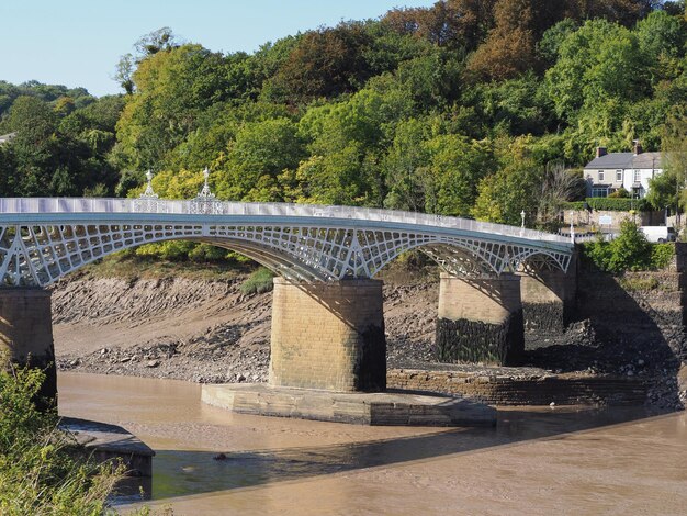 Foto il vecchio ponte wye a chepstow