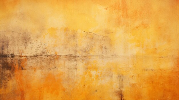 Old yellow concrete wall background vintage grunge texture of weathered