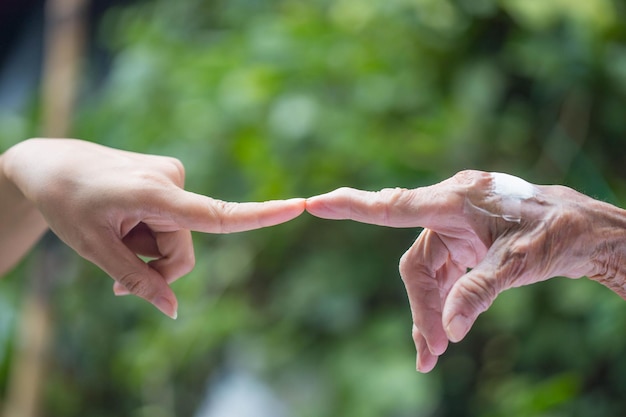 Old and young hands