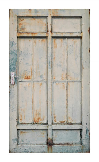 Old zinc door