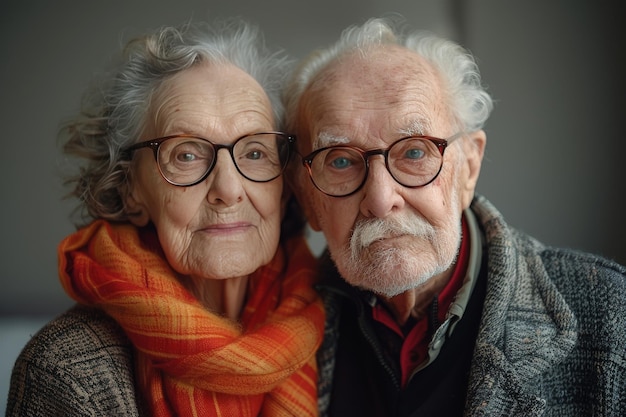 Older Couple Posing for Picture
