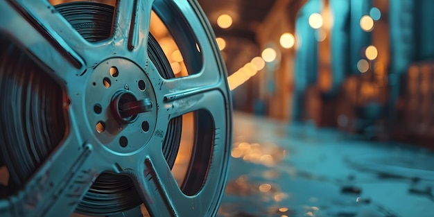 Premium Photo  An oldfashioned movie reel evokes a nostalgic