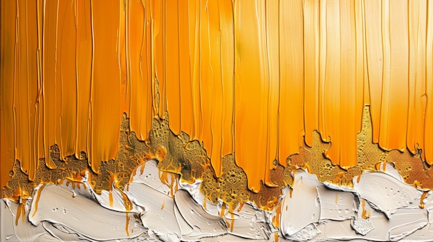 Olie op doek Abstract achtergrond Gouden penseelstreken Textureerde achtergrond Bloemgroene grijze behang posters kaarten muurschilderingen tapijten ophangingen afdrukken