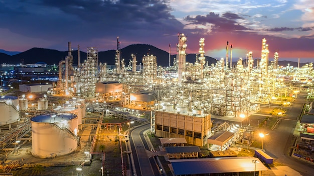 olie petrochemische raffinaderij plant