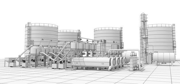 olieraffinaderij, chemische productie