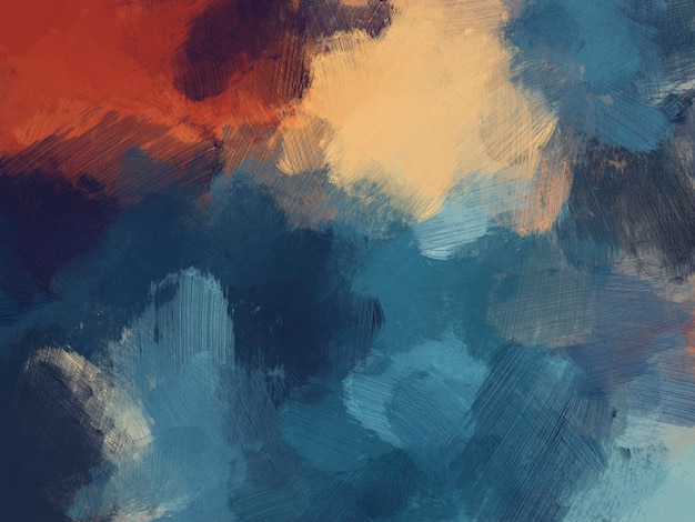 Olieverf penseel abstracte kleurrijke achtergrond