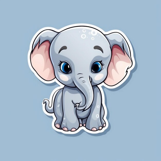 olifant baby illustratie