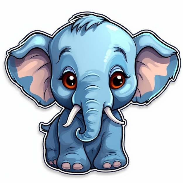 olifant baby illustratie