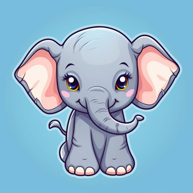 olifant baby illustratie