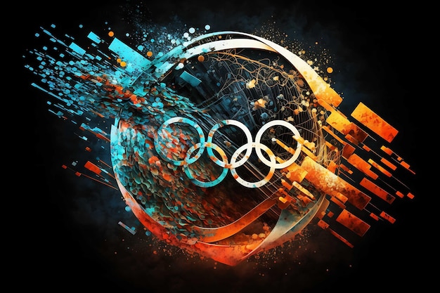 Photo olimpic games symbol