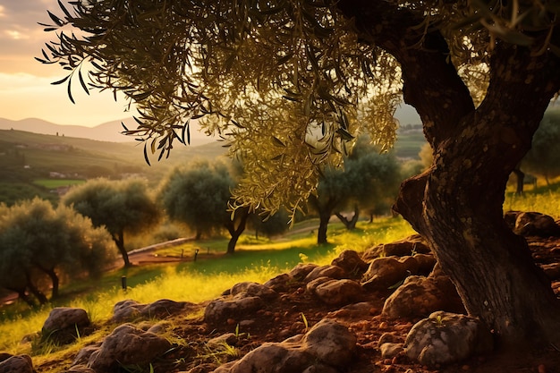 Olive day in tuscany mediterranean splendor