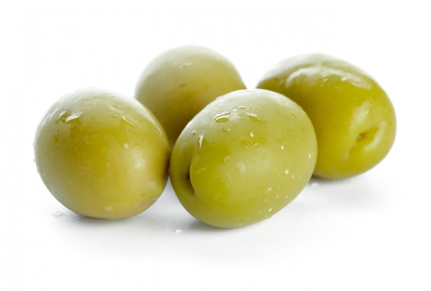 Olive isolated on white