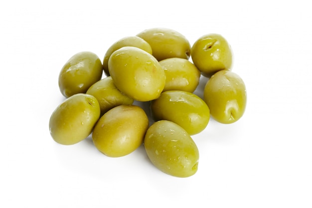 Olive isolated on white