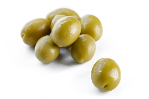 Olive isolated on white