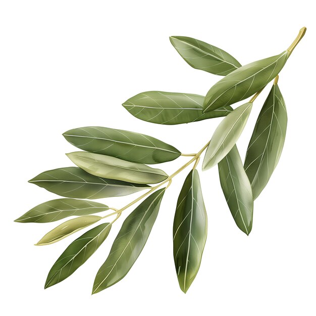 Photo olive leaf element