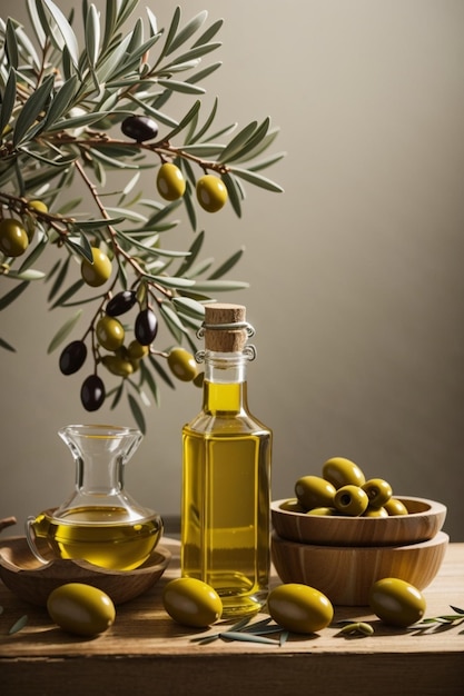 Изображение оливкового масла ai