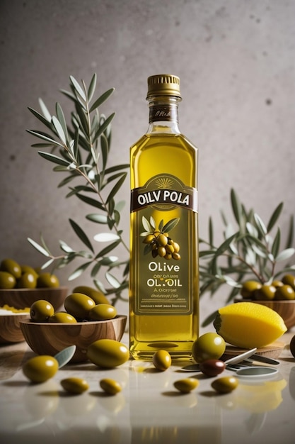 Изображение оливкового масла ai