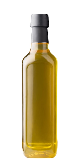 Olive oil bottle isolated on white background