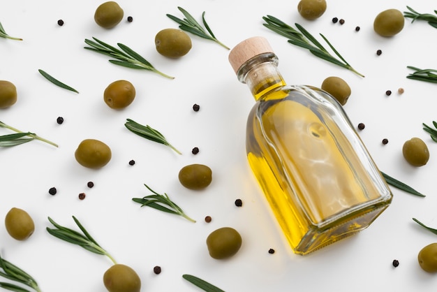 A bottle of olive oil