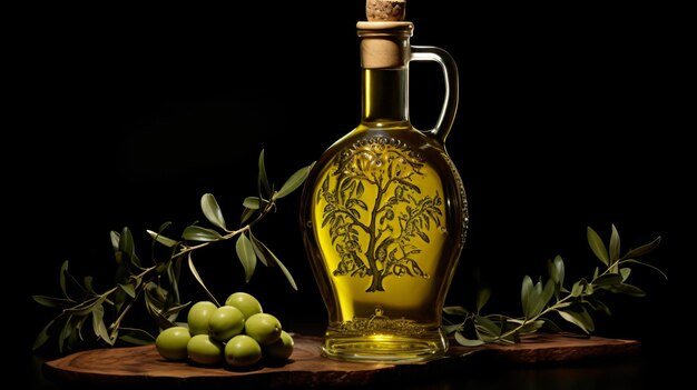 olive oil in a bottle