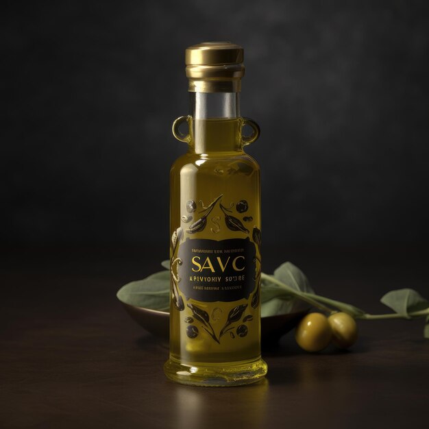 Photo olive oil high quality photo shot