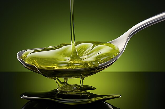 Olive oil is splashing Created with Generative AI