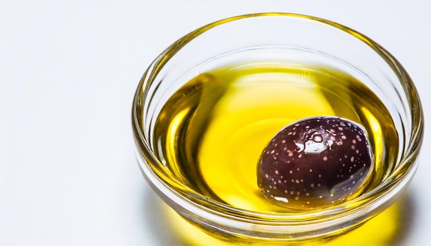 Olive oil isolated withe oliveon WHITE background