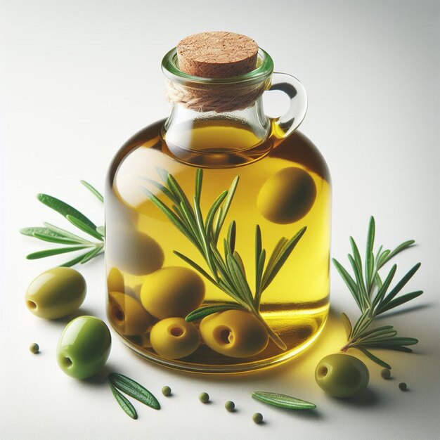 Photo olive oil in jar