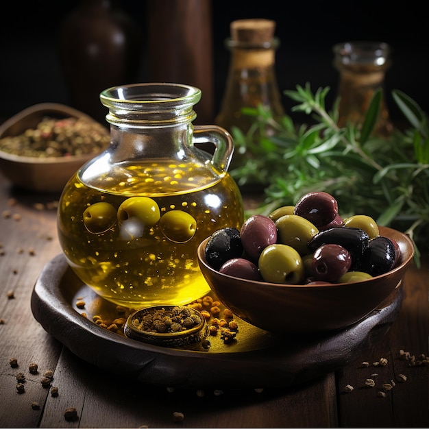 olive and olive oil