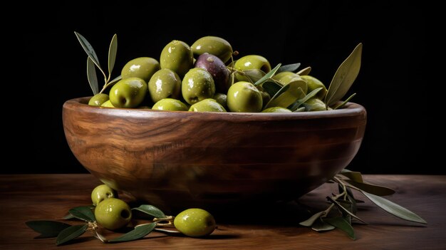 Foto olive in una ciotola