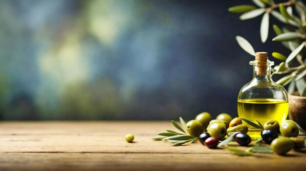 Olives for pouring extra virgin olive oil Health italian food composition