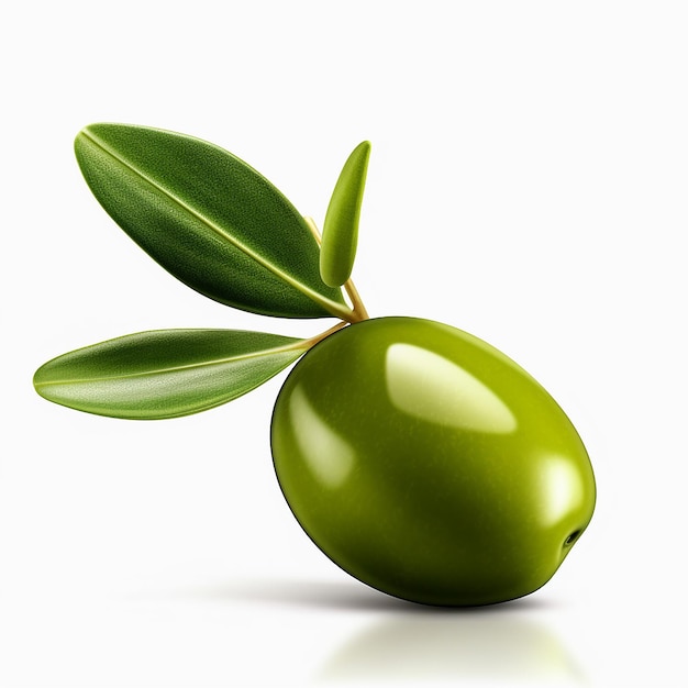 a Olives on a white background