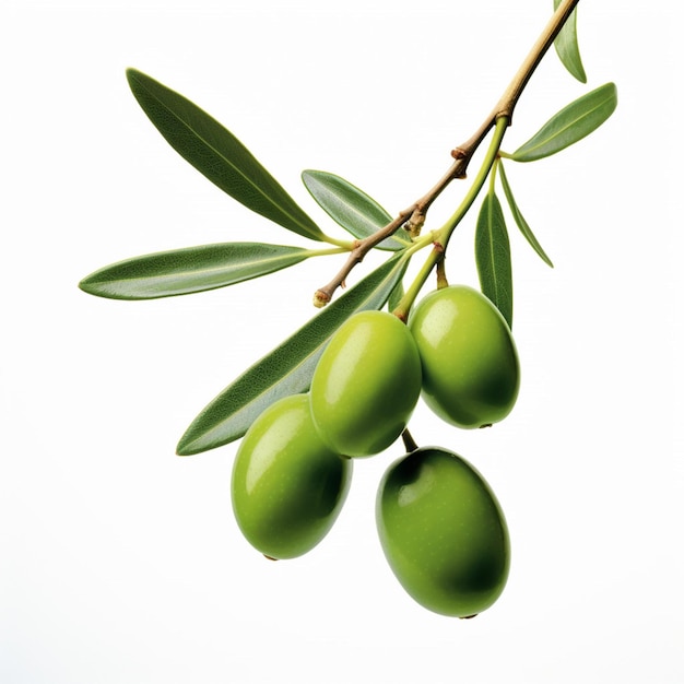 Olives with white background high quality ultra hd