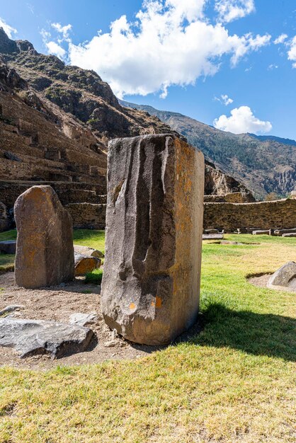 Ollantaytambo, 쿠스코 성스러운 계곡에 있는 잉카 요새.