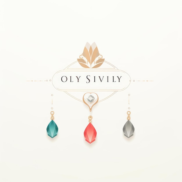 Photo olly jewels a stunning flat vector logo design for a timeless jewelry brand