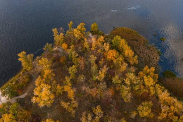 ÃÂ¡olorful autumn landscape with river and beautiful fall trees