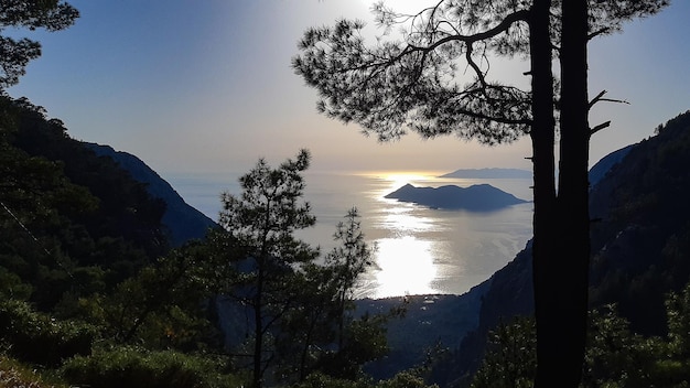 Oludeniz beach Turkey see mountain