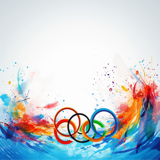 Photo olympic games sports background with copy space for text