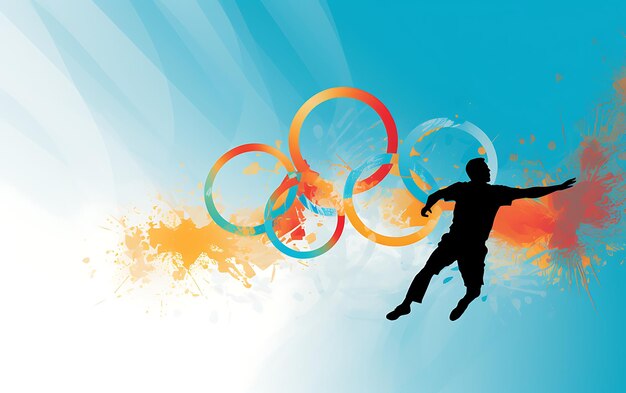 Photo olympic games sports background with copy space for text