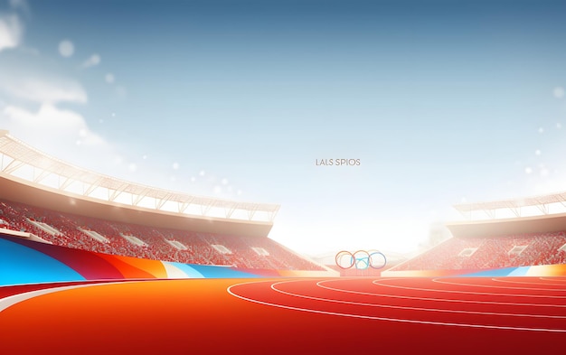 olympic games sports background with copy space for text