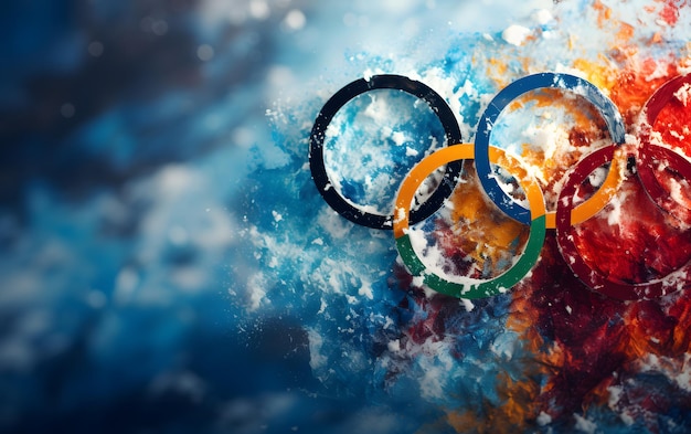 Photo olympic games sports background with copy space for text