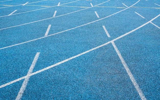 Olympic stadium blue tartan track -  texture