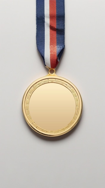 Olympics 3D Render Gold Medal Isolated