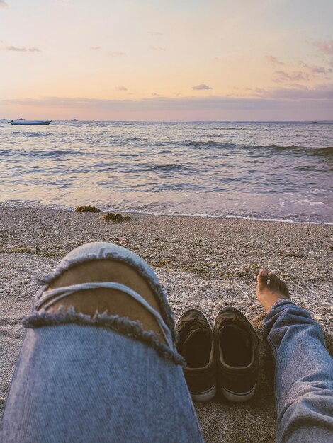 Foto om te ontsnappen en rustig op het strand te zitten - dat is mijn idee van het paradijs