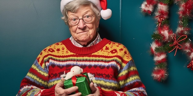Oma's feestelijke mode dilemma kerst trui en geschenk