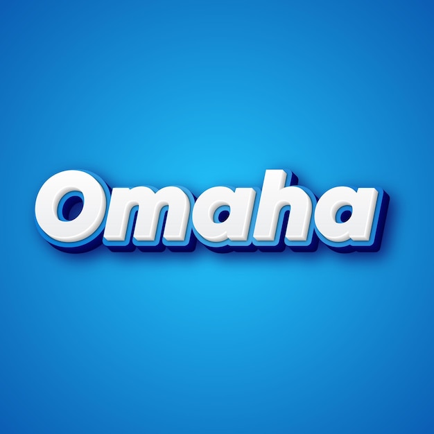 Текстовый эффект Omaha Gold JPG привлекательная фоновая фотография карты