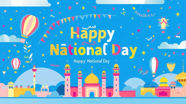 oman national day celebrationhappy national day november 18thvector illustration