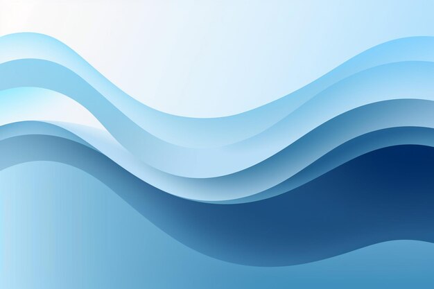 Ombre blue curve on a light blue background vector